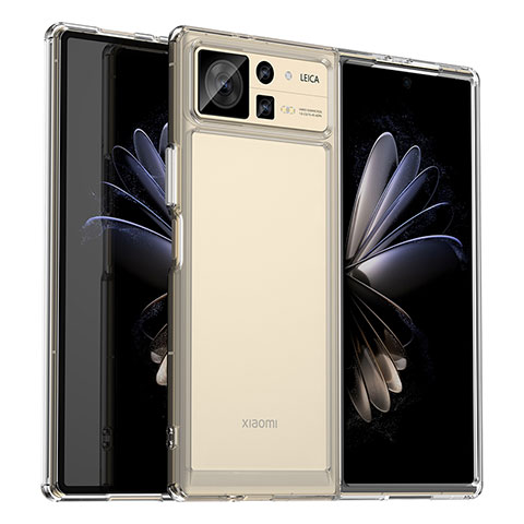 Coque Rebord Contour Silicone et Vitre Transparente Housse Etui J02S pour Xiaomi Mix Fold 2 5G Clair