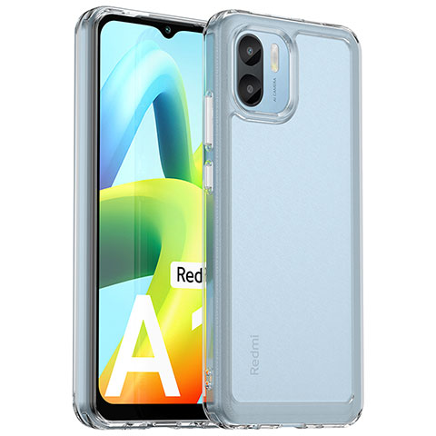 Coque Rebord Contour Silicone et Vitre Transparente Housse Etui J02S pour Xiaomi Redmi A1 Clair