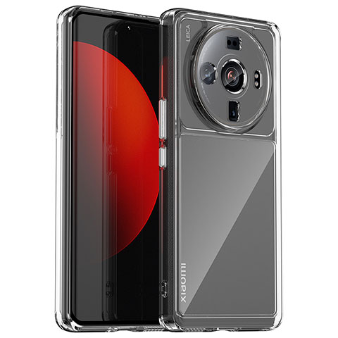 Coque Rebord Contour Silicone et Vitre Transparente Housse Etui M01 pour Xiaomi Mi 12S Ultra 5G Clair