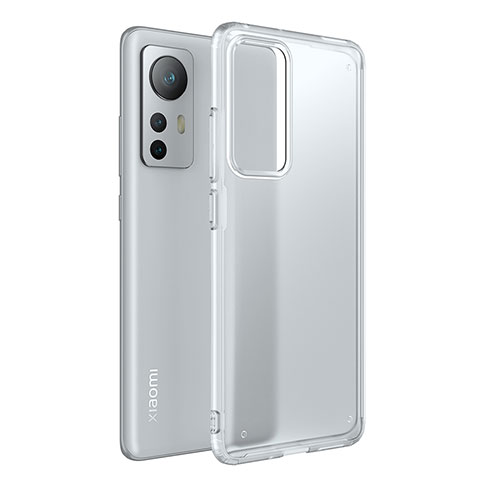 Coque Rebord Contour Silicone et Vitre Transparente Housse Etui M05 pour Xiaomi Mi 12X 5G Clair