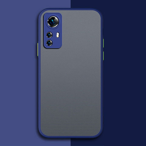 Coque Rebord Contour Silicone et Vitre Transparente Housse Etui P02 pour Xiaomi Redmi Note 12S Bleu