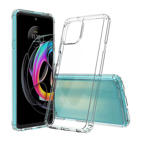 Coque Rebord Contour Silicone et Vitre Transparente Housse Etui pour Motorola Moto Edge 20 Lite 5G Clair