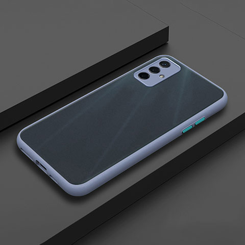 Coque Rebord Contour Silicone et Vitre Transparente Housse Etui pour Oppo A93s 5G Gris Lavende