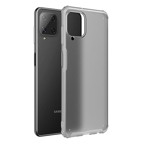 Coque Rebord Contour Silicone et Vitre Transparente Housse Etui pour Samsung Galaxy A22 4G Blanc