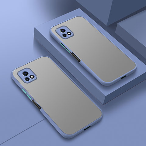 Coque Rebord Contour Silicone et Vitre Transparente Housse Etui pour Vivo Y52s t1 5G Gris Lavende