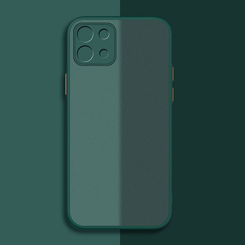 Coque Rebord Contour Silicone et Vitre Transparente Housse Etui pour Xiaomi Mi 11 Lite 5G Vert