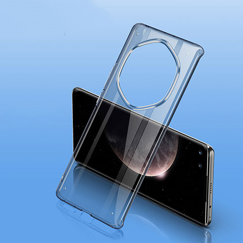 Coque Rebord Contour Silicone et Vitre Transparente Housse Etui W01L pour Huawei Honor Magic3 Pro+ Plus 5G Noir