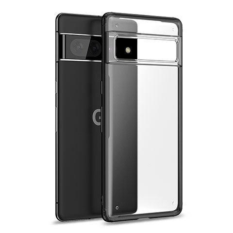 Coque Rebord Contour Silicone et Vitre Transparente Housse Etui WL1 pour Google Pixel 7 Pro 5G Noir