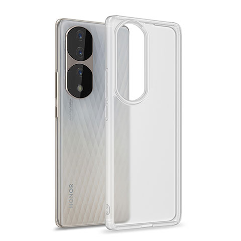 Coque Rebord Contour Silicone et Vitre Transparente Housse Etui WL1 pour Huawei Honor 70 Pro+ Plus 5G Clair