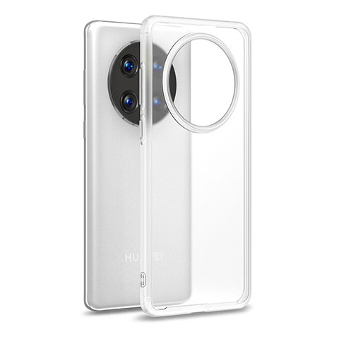 Coque Rebord Contour Silicone et Vitre Transparente Housse Etui WL1 pour Huawei Mate 50 Clair