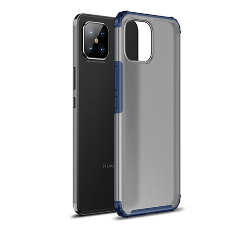 Coque Rebord Contour Silicone et Vitre Transparente Housse Etui WL1 pour Huawei Nova 8 SE 4G Bleu