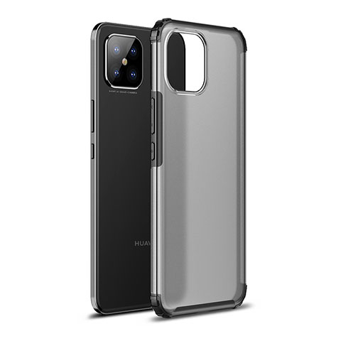 Coque Rebord Contour Silicone et Vitre Transparente Housse Etui WL1 pour Huawei Nova 8 SE 4G Noir