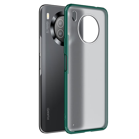 Coque Rebord Contour Silicone et Vitre Transparente Housse Etui WL1 pour Huawei Nova 8i Vert