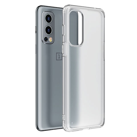 Coque Rebord Contour Silicone et Vitre Transparente Housse Etui WL1 pour OnePlus Nord 2 5G Clair