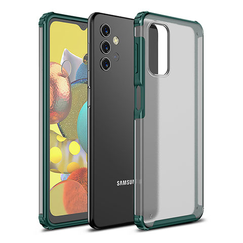 Coque Rebord Contour Silicone et Vitre Transparente Housse Etui WL1 pour Samsung Galaxy A32 4G Vert