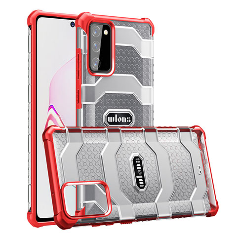 Coque Rebord Contour Silicone et Vitre Transparente Housse Etui WL1 pour Samsung Galaxy S20 FE 4G Rouge