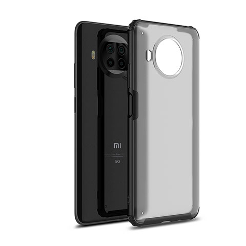 Coque Rebord Contour Silicone et Vitre Transparente Housse Etui WL1 pour Xiaomi Mi 10i 5G Noir