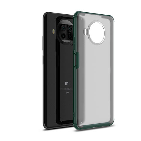 Coque Rebord Contour Silicone et Vitre Transparente Housse Etui WL1 pour Xiaomi Mi 10i 5G Vert