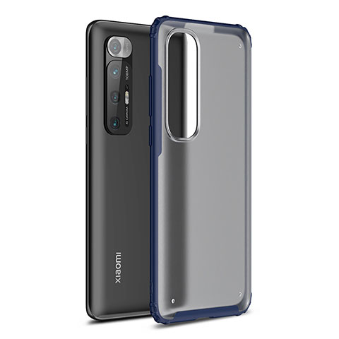 Coque Rebord Contour Silicone et Vitre Transparente Housse Etui WL1 pour Xiaomi Mi 10S 5G Bleu