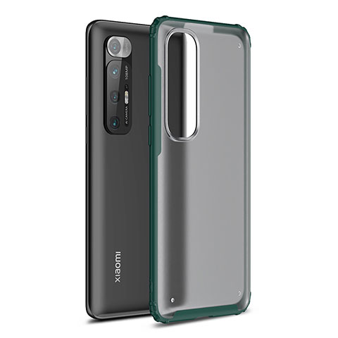 Coque Rebord Contour Silicone et Vitre Transparente Housse Etui WL1 pour Xiaomi Mi 10S 5G Vert