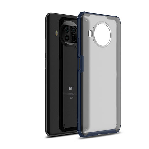 Coque Rebord Contour Silicone et Vitre Transparente Housse Etui WL1 pour Xiaomi Mi 10T Lite 5G Bleu