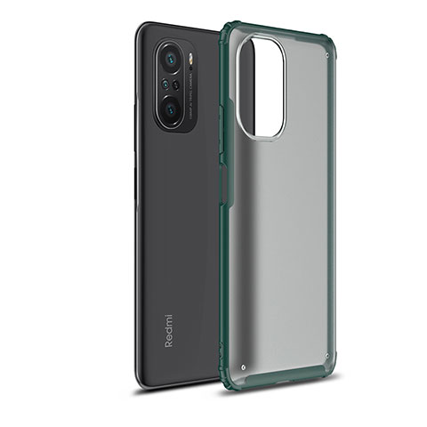 Coque Rebord Contour Silicone et Vitre Transparente Housse Etui WL1 pour Xiaomi Mi 11i 5G Vert