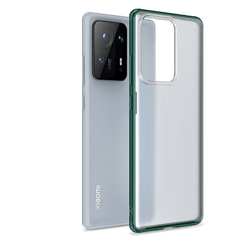 Coque Rebord Contour Silicone et Vitre Transparente Housse Etui WL1 pour Xiaomi Mi Mix 4 5G Vert