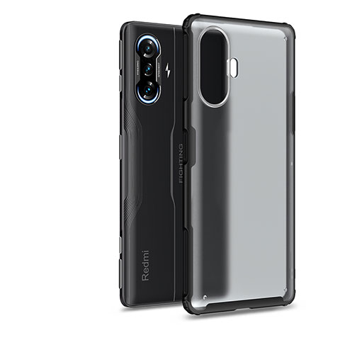 Coque Rebord Contour Silicone et Vitre Transparente Housse Etui WL1 pour Xiaomi Poco F3 GT 5G Noir