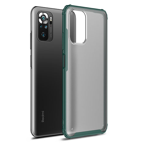 Coque Rebord Contour Silicone et Vitre Transparente Housse Etui WL1 pour Xiaomi Poco M5S Vert