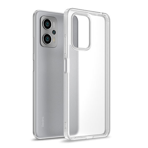 Coque Rebord Contour Silicone et Vitre Transparente Housse Etui WL1 pour Xiaomi Poco X4 GT 5G Clair