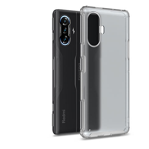 Coque Rebord Contour Silicone et Vitre Transparente Housse Etui WL1 pour Xiaomi Redmi K40 Gaming 5G Clair