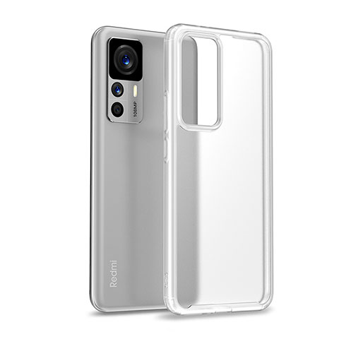 Coque Rebord Contour Silicone et Vitre Transparente Housse Etui WL1 pour Xiaomi Redmi K50 Ultra 5G Clair