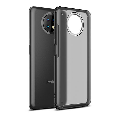 Coque Rebord Contour Silicone et Vitre Transparente Housse Etui WL1 pour Xiaomi Redmi Note 9 5G Noir