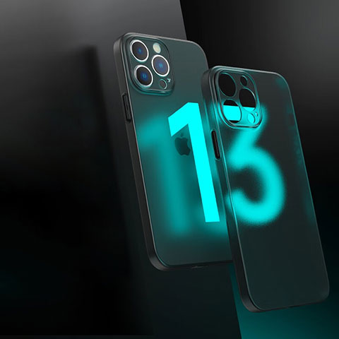Coque Rebord Contour Silicone et Vitre Transparente Housse Etui WT1 pour Apple iPhone 13 Pro Noir