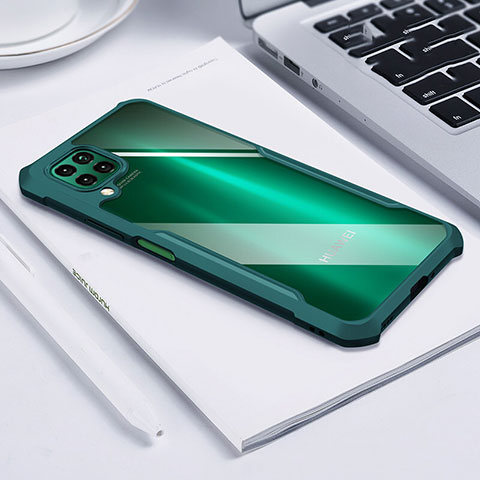 Coque Rebord Contour Silicone et Vitre Transparente Miroir Housse Etui H01 pour Huawei Nova 7i Vert