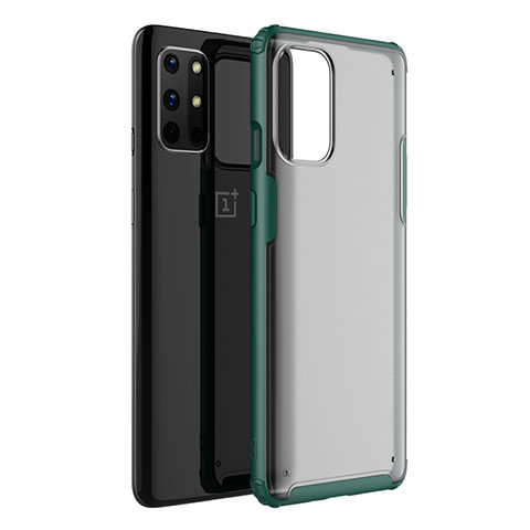 Coque Rebord Contour Silicone et Vitre Transparente Miroir Housse Etui M01 pour OnePlus 8T 5G Vert