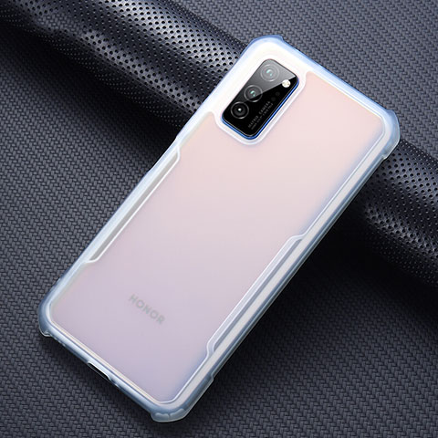 Coque Rebord Contour Silicone et Vitre Transparente Miroir Housse Etui pour Huawei Honor V30 Pro 5G Clair