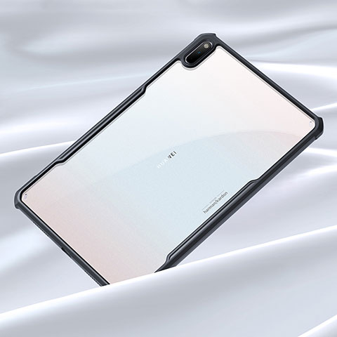 Coque Rebord Contour Silicone et Vitre Transparente Miroir Housse Etui pour Huawei MatePad 10.4 Noir