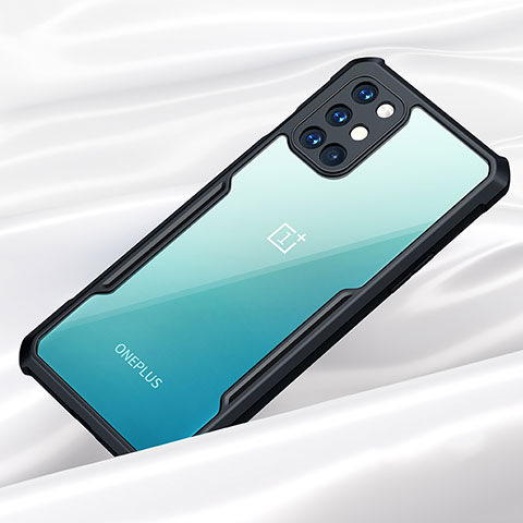 Coque Rebord Contour Silicone et Vitre Transparente Miroir Housse Etui pour OnePlus 8T 5G Noir