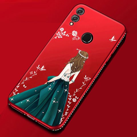 Coque Silicone Dos de Fille Souple Couleur Unie Etui Housse pour Huawei Honor View 10 Lite Mixte