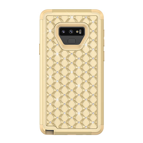 Coque Silicone et Plastique Housse Etui Protection Integrale 360 Degres Bling-Bling U01 pour Samsung Galaxy Note 9 Or