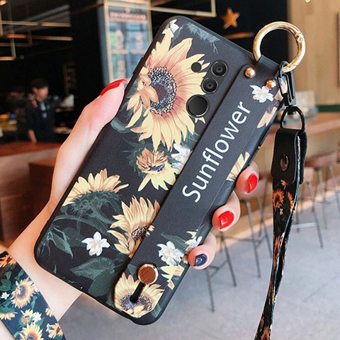 Coque Silicone Fleurs Souple Couleur Unie Etui Housse H04 pour Huawei Mate 20 Lite Mixte