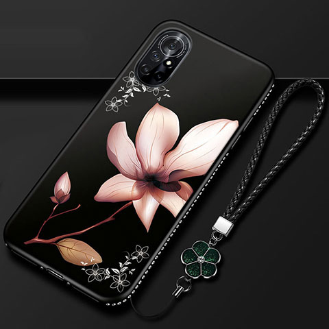 Coque Silicone Fleurs Souple Couleur Unie Etui Housse pour Huawei Nova 8 5G Mixte