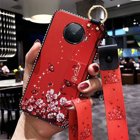 Coque Silicone Fleurs Souple Couleur Unie Etui Housse S01 pour Oppo Ace2 Rouge