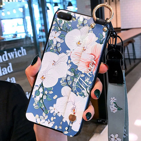 Coque Silicone Fleurs Souple Couleur Unie Etui Housse S05 pour Oppo K1 Mixte