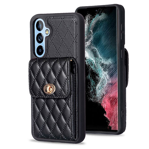 Coque Silicone Gel Motif Cuir Housse Etui BF2 pour Samsung Galaxy A54 5G Noir