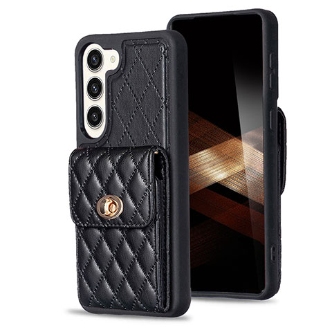 Coque Silicone Gel Motif Cuir Housse Etui BF4 pour Samsung Galaxy S24 5G Noir