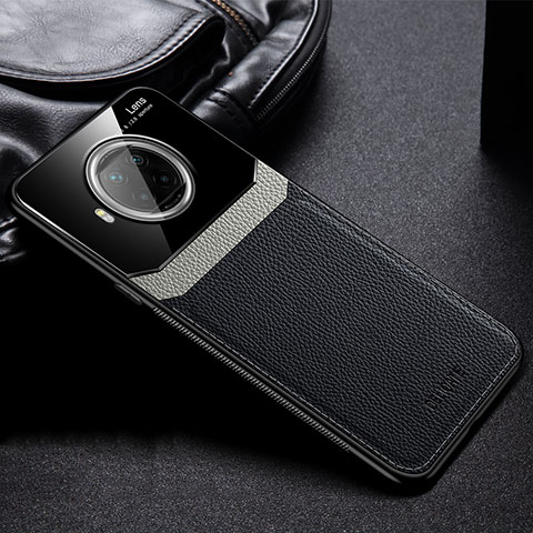 Coque Silicone Gel Motif Cuir Housse Etui FL1 pour Xiaomi Mi 10T Lite 5G Noir