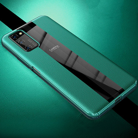 Coque Silicone Gel Motif Cuir Housse Etui H03 pour Huawei Honor View 30 Pro 5G Vert