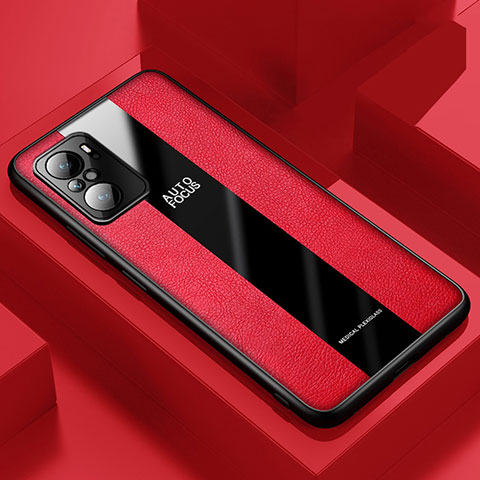Coque Silicone Gel Motif Cuir Housse Etui PB1 pour Xiaomi Mi 11X 5G Rouge